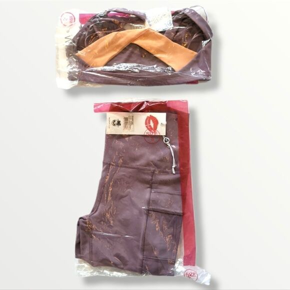 Wildfox Karma Twist Back Bra & High-Waisted Cargo Shorts Set NWT Size S - Picture 13 of 14